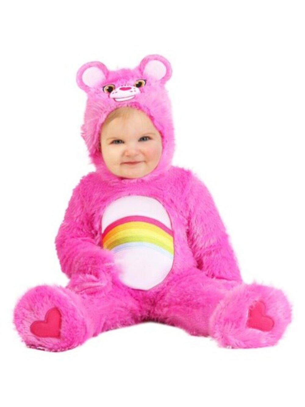 Care Bears Toddler Cheer Bear Pink Rainbow Halloween Costume Dress Up Size 4T